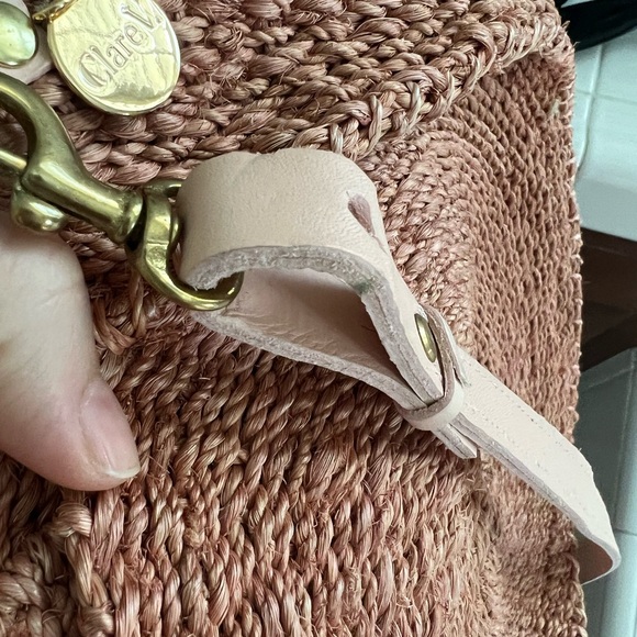 Clare V. Tote Blush Neutrals Raffia - Picture 11 of 11